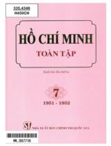 Hồ Chí Minh toàn tập T.7: 1951 - 1952 / Hồ Chí Minh