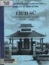 Lịch sử Đảng bộ xã Vĩnh Xương (1930 - 2008) / B.s.: Huỳnh Đức Thiện, Lê Thành Phước