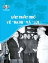 Bác nhắc nhở về "danh" và "lợi" / Mạch Quang Thắng, Văn Thị Thanh Mai, Trần Thị Hợi,... ; Trường Giang s.t., tuyển chọn