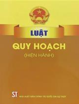 Luật Quy hoạch (hiện hành)