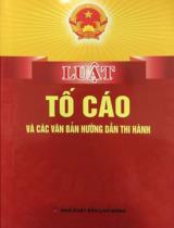 Luật Tố cáo và văn bản hướng dẫn thi hành