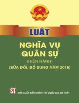 Luật Nghĩa vụ quân sự (hiện hành) : Sửa đổi, bổ sung năm 2019