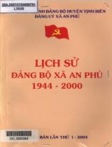 Lịch sử Đảng bộ xã An Phú 1944 - 2000