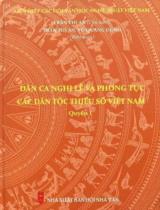 Dân ca nghi lễ và phong tục các dân tộc thiểu số Việt Nam / B.s.:Trần Thị An (Ch.b.), Vũ Quang Dũng . Q.1