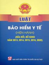 Luật Bảo hiểm y tế (hiện hành) (sửa đổi, bổ sung năm 2013, 2014, 2015, 2018, 2020)