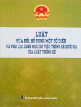 Luật Sửa đổi, bổ sung một số điều và phụ lục danh mục chỉ tiêu thống kê quốc gia của Luật Thống kê