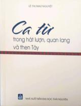 Ca từ trong hát lượn, quan lang và then tày : Chuyên khảo / Lê Thị Như Nguyệt