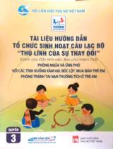 Tài liệu hướng dẫn tổ chức sinh hoạt câu lạc bộ "Thủ lĩnh của sự thay đổi" : Dành cho Dẫn trình viên, Ban chủ nhiệm CLB . Q.3 , Phòng ngừa và ứng phó với các tình huống xâm hại, bóc lột, mua bán trẻ em, phòng tránh tai nạn thương tích ở trẻ em