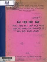 Tài liệu học tập phát huy kết quả Hội nghị Thương binh, gia đình liệt sĩ tiêu biểu toàn quốc