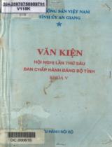 Văn kiện hội nghị lần thứ sáu Ban chấp hành Đảng bộ Tỉnh khóa V