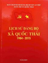 Lịch sử Đảng bộ xã Quốc Thái 1984-2015
