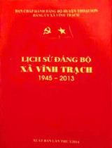 Lịch sử Đảng bộ xã Vĩnh Trạch 1945 - 2013