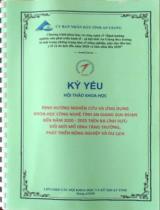 Kỷ yếu Hội thảo khoa học Định hướng nghiên cứu và ứng dụng khoa học công nghệ tỉnh An Giang giai đoạn đến năm 2020 -2025 trên ba lĩnh vực: Đổi mới mô hình tăng trưởng, phát triển nông nghiệp và du lịch / Nguyễn Sĩ Lâm, Nguyễn Công Thành, Nguyễn Văn Tám,..