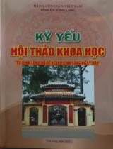 Kỷ yếu Hội thảo khoa học "Từ dinh Long Hồ đến tỉnh Vĩnh Long ngày nay"