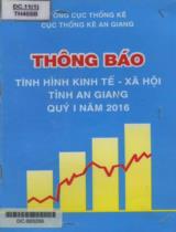 Thông báo tình hình kinh tế - xã hội tỉnh An Giang quý I năm 2016