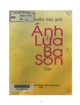 Ánh lửa Ba Son : Thơ / Hoài Anh, Hoàng Xuân Châu, Xuân Diệu,.