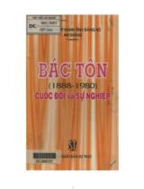 Bác Tôn (1888-1980) - Cuộc đời và sự nghiệp