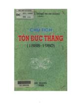 Chủ tịch Tôn Đức Thắng ( 1888 - 1980 )