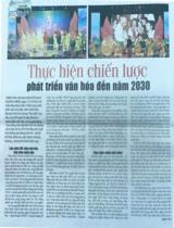 Thực hiện chiến lược phát triển văn hóa đến năm 2030 / Bài, ảnh: Minh Thư