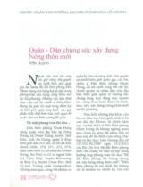 Quân - Dân chung sức xây dựng Nông thôn mới / Trần Huỳnh