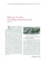 Nhìn lại 10 năm xây dựng nông thôn mới / Thái Sơn