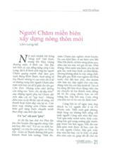 Người Chăm miền biên xây dựng nông thôn mới / Lâm Long Hồ