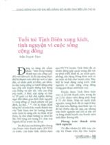 Tuổi trẻ Tịnh Biên xung kích, tình nguyện vì cuộc sống cộng đồng / Trần Thanh Tâm