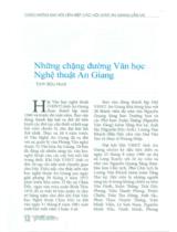 Những chặng đường Văn học Nghệ thuật An Giang / Trịnh Bửu Hoài