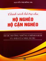 Chính sách hỗ trợ cho hộ nghèo, hộ cận nghèo được hưởng những chính sách ưu đãi của nhà nước / Nguyễn Thị Hồng Nil