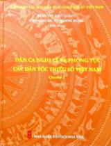 Dân ca nghi lễ và phong tục các dân tộc thiểu số Việt Nam / B.s.:Trần Thị An (Ch.b.), Vũ Quang Dũng . Q.3