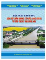 Hội thảo khoa học Lịch sử khẩn hoang Tứ giác Long Xuyên từ đầu thế kỷ VXIII đến nay / Lâm Quang Láng, Phan Thành Nhơn, Nguyễn Thành Nam