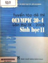 Tuyển tập đề thi Olympic 30-4 lần thứ IX - 2003 Sinh học 11